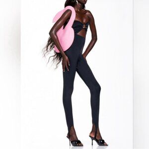 Zara BARBIE™ MATTEL LONG JUMPSUIT BLACK